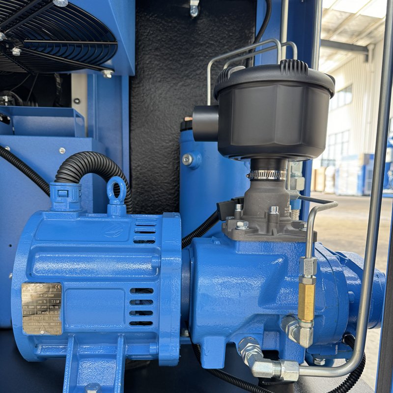 SM series / motor and screw airend close-up