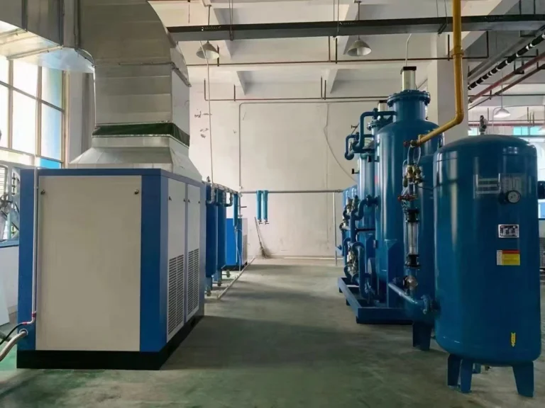 SMT compressor system with ventilation ducting