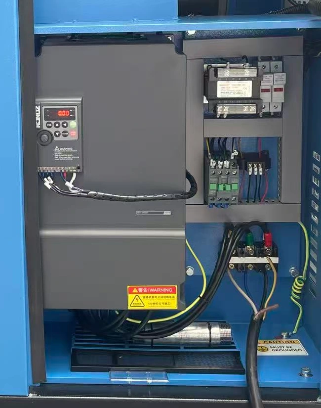 ZONCN separate inverter with keypad and electrical connections.